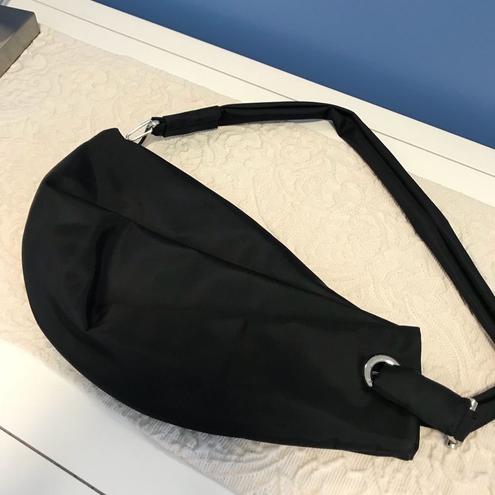 Banana shaped handbag.